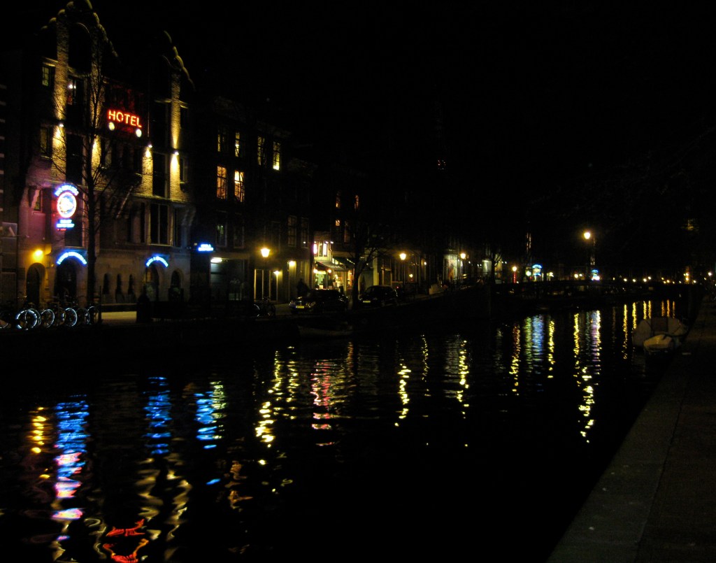 Amsterdam at Night by Water