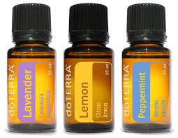 doTerra essential Oils Lavender, lemon and peppermint to but